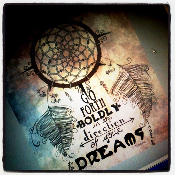 Dreamcatcher Drawing With Quote