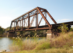 Union-Pacific Railroad Through Truss Bridge over Garcitas Creek, Inez, Texas 1211221437