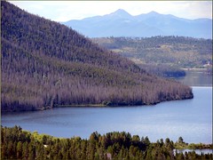 Shadow Mountain Lake from Lodge, CO 8-28-12