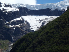 Snow layer on Cerro Tronador