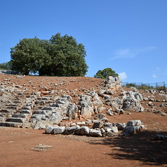 Oiniadai: theater from SW
