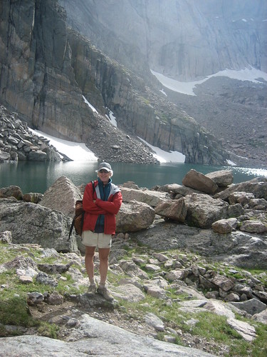 Tom Brown hiking Chasm Lake