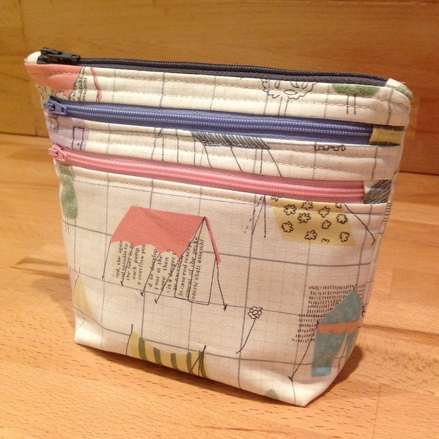 Triple Zipper pouch | Flickr - Photo Sharing!