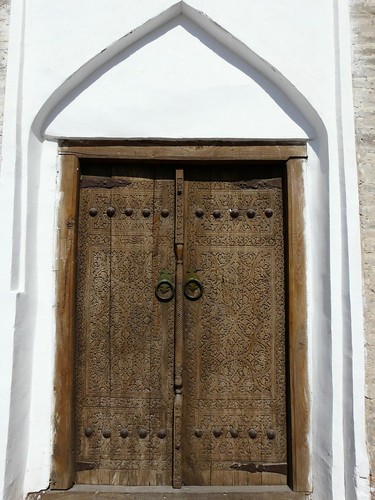 Puerta en Khiva (Ubzekistán)