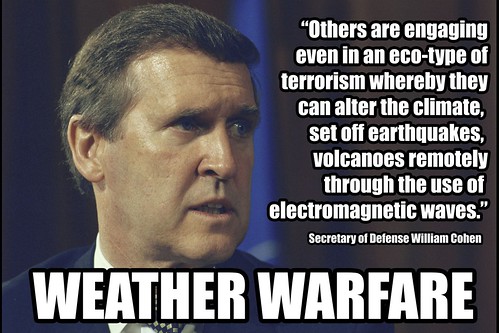 Secretary of Defense William Cohen - Eco-Terrorism and Weather Warfare