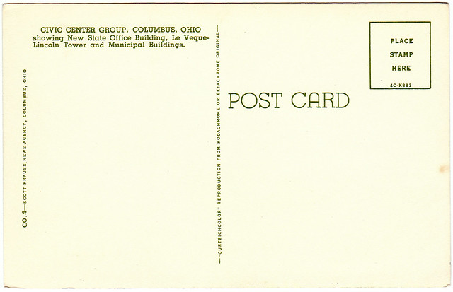 Back of Civic Center Group, Columbus, Ohio (Date Unknown)