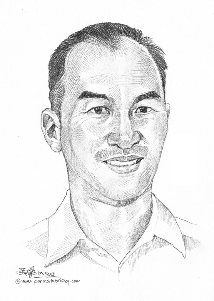 Pencil portrait for Chinese Swimming Club Richard Choo - 26 | by jit@portraitworkshop. - 8594252825_9e4084a19f_b