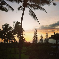 Happy Easter! This is the Sunday morning sunrise in Hawaii #seemolokai