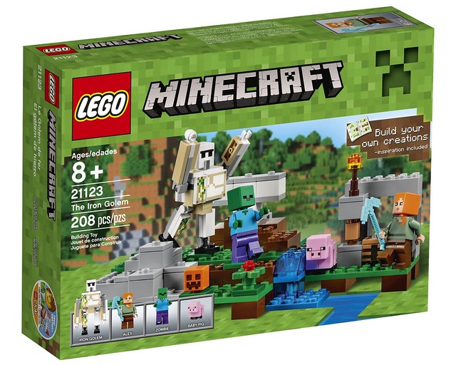 minecraft lego set with spider