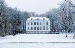 Chateau Malou, Woluwe, in its Winter Frame