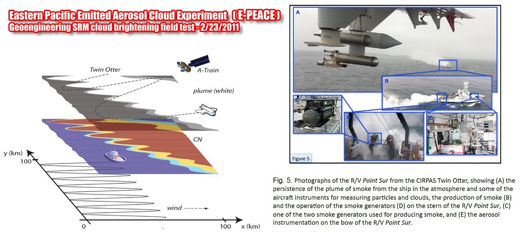 Eastern Pacific Emitted Aerosol Cloud Experiment (E-PEACE) 2-23-2011 geoengineering SRM