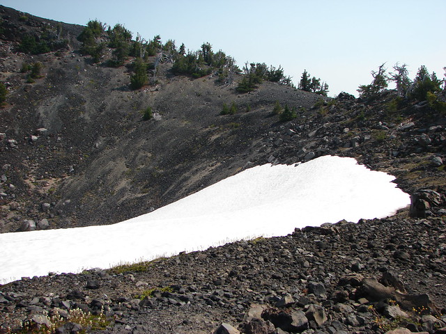 Snow field along the Mt. Bailey Trail