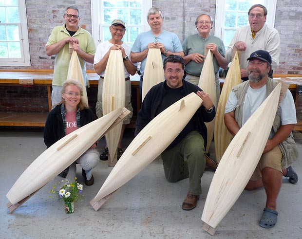 Building Marblehead Pond yachts at The Wooden Boat School Brooklin 