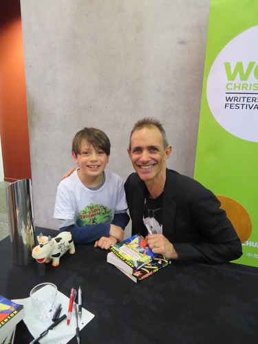 Max with author Andy Griffiths