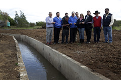 Inauguración de proyectos de revestimiento en canal Peralito