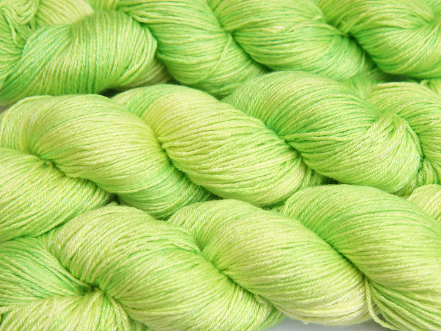 Brilliance 4 Ply  – British Bluefaced Leicester wool and silk hand-dyed yarn 100g – ‘Uranium’