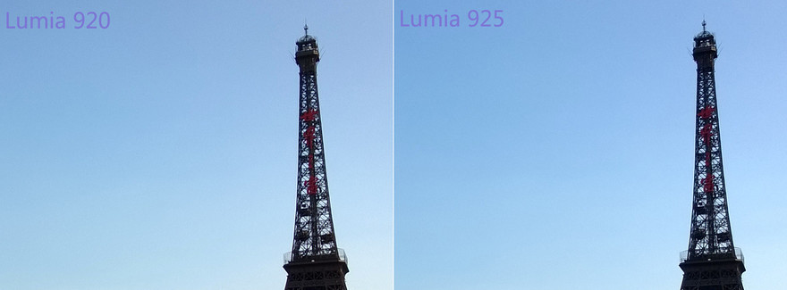 Nokia Lumia 920 VS Lumia 925 shoot contrast evaluation