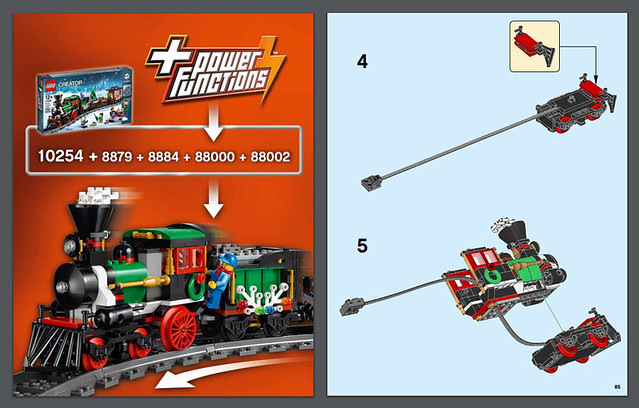 Notice Power Functions - REVIEW LEGO 10254 Winter Holiday Train