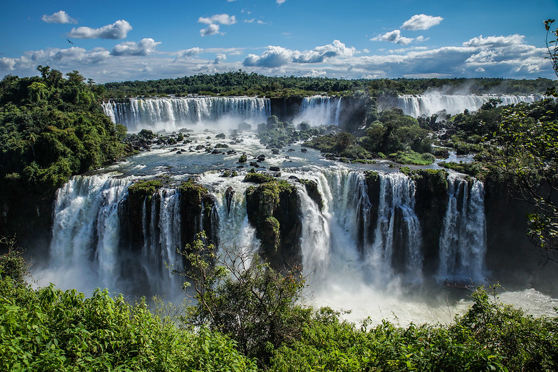 Iguacu falls from Brazil side