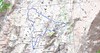 Carte du Cuscionu Sud avec la trace du parcours du 12/10/2016 de la boucle Ghjavinghjolu - Frauletu - Sentier de l'Eau