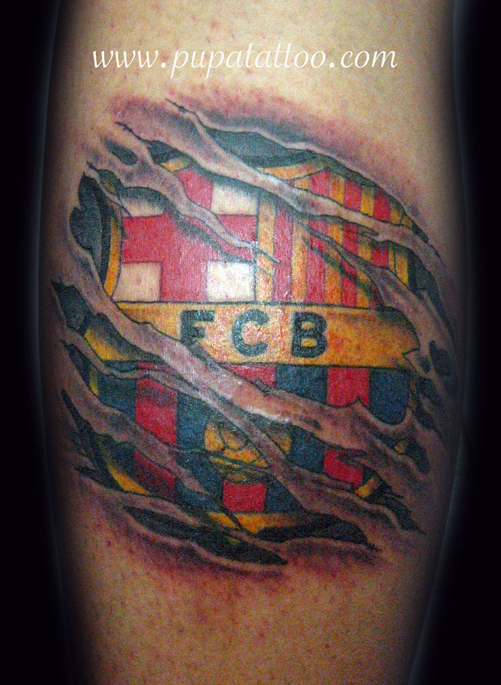Tatuaje escudo Barcelona Pupa tattoo Granada | Pupa Tattoo A… | Flickr