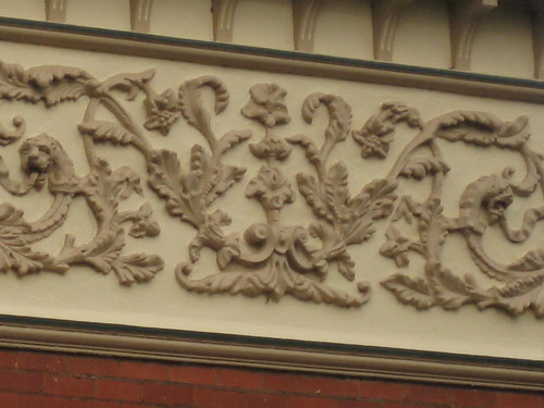 Art Nouveau Detailing on the Ornamental Tower of a Queen Anne Mansion - Ballarat