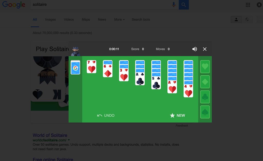 Now you can play classic games like Solitaire and Pac-Man using Google Search! - Alvinology