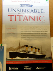 #3265 poster: Unsinkable Titanic at Surrey Museum