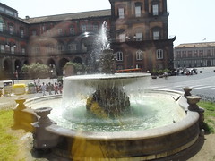 Piazza Trieste e Trento, Naples - fountain