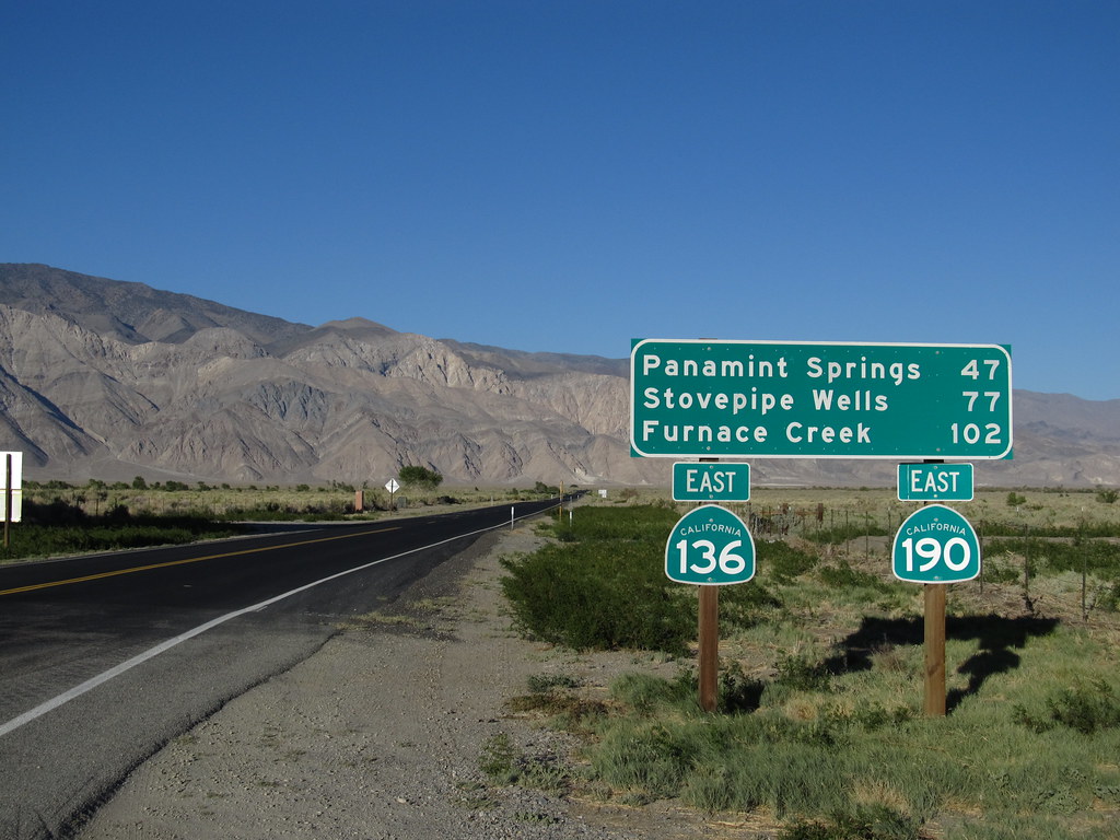 California State Route 190 to Death Valley, Lone Pine, Cal ...