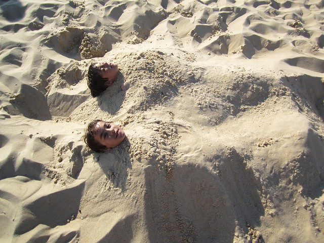 kuma gömüldüm