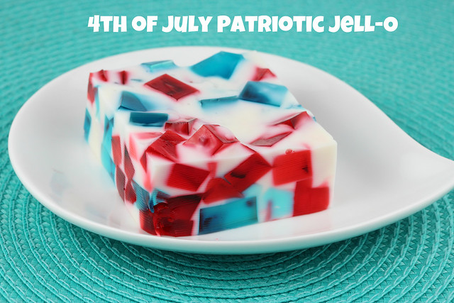 4th of July Patriotic Broken Glass Jell-O