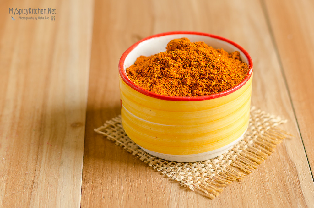 Bowl of berbere spice mix.