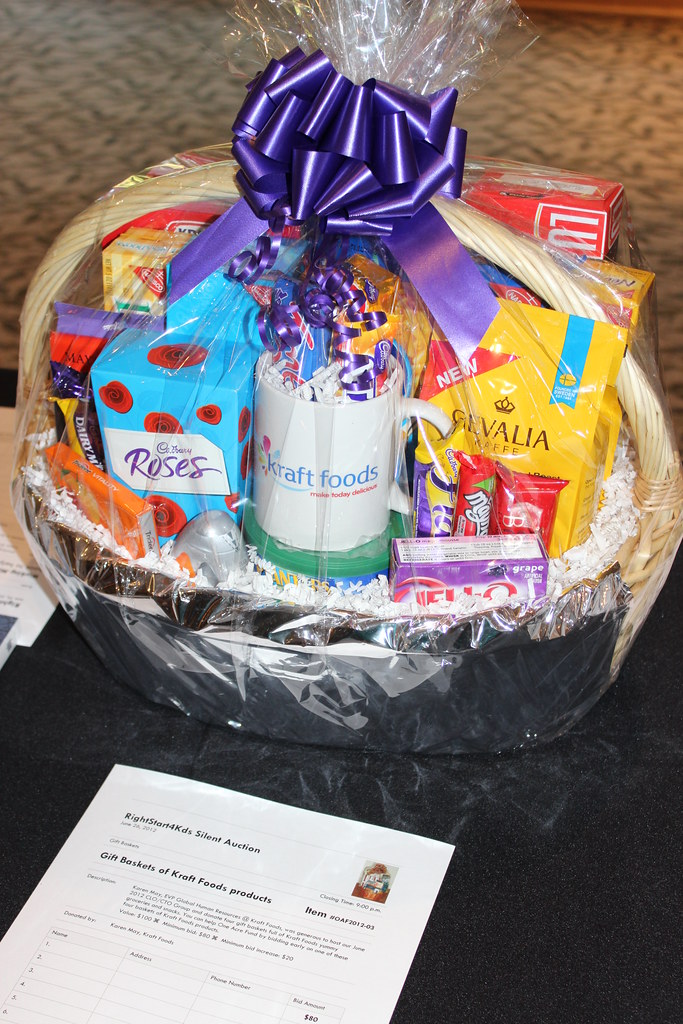 Silent Auction Four Gift baskets with Kraft Foods Produc