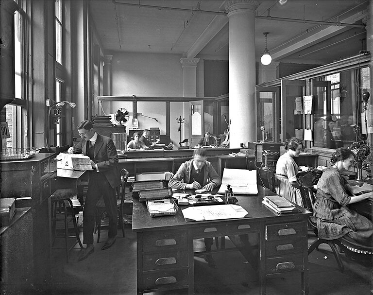 H. P. Labelle & Cie. office interior, Montreal, QC, 1920 | Flickr