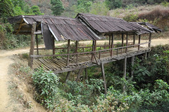 Covered bridge - Shan State, Myanmar
