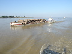 Ferry down the Irrawaddy River