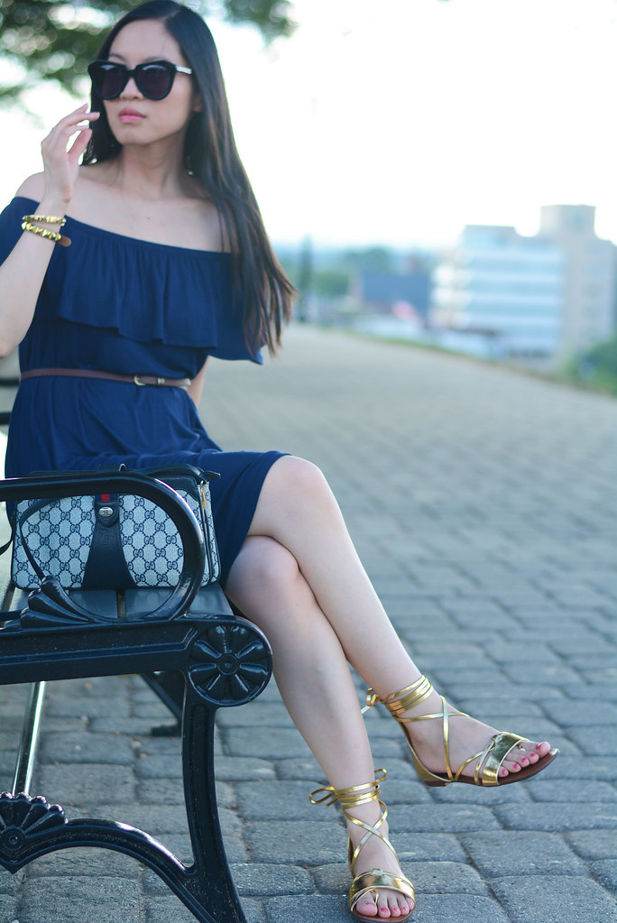 gold metallic lace up sandals