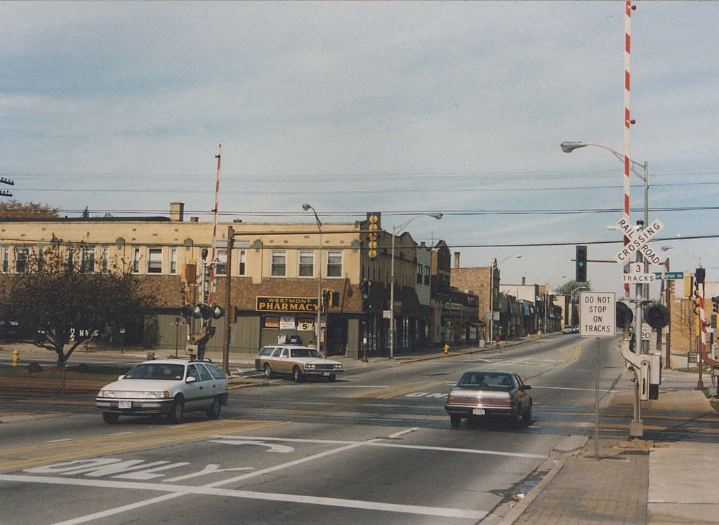Downtown Westmont Illinois. November 1989. | View facing nor… | Flickr