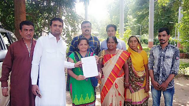 SDPI Gujarat delegation after submitting the memorandum with the DM