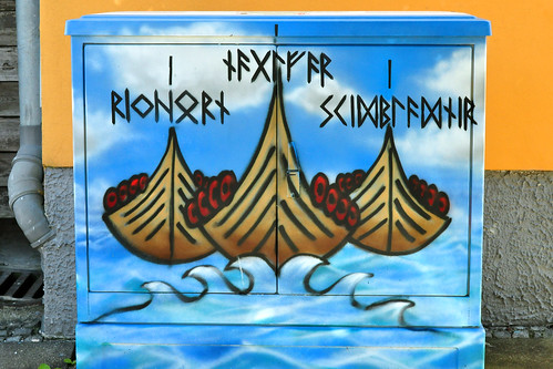Schleswig Lollfuß Mythenpfad Streetart Graffiti Nordische Mythologie ... Fotos und Collagen: Brigitte Stolle, September 2016