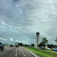#ATC #Tower and #clouds
