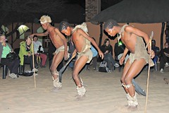 San Tribe (Bushmen) Dancing Ghanzi Botswana