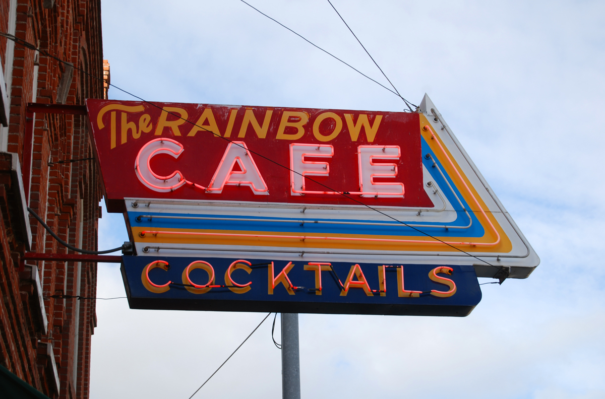 The Rainbow Cafe - 209 South Main Street, Pendleton, Oregon U.S.A. - January 27, 2013