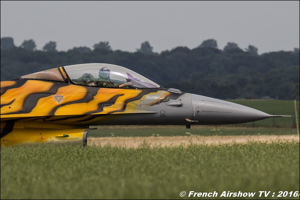 F-16 Fighting Falcon – 31 Tiger squadron 31st Sqdn Tiger FA-77 , NTM 2016 ,Belgian Air Force Days 2016 , BAF DAYS 2016 , Belgian Defence , Florennes Air Base , Canon lens , airshow 2016