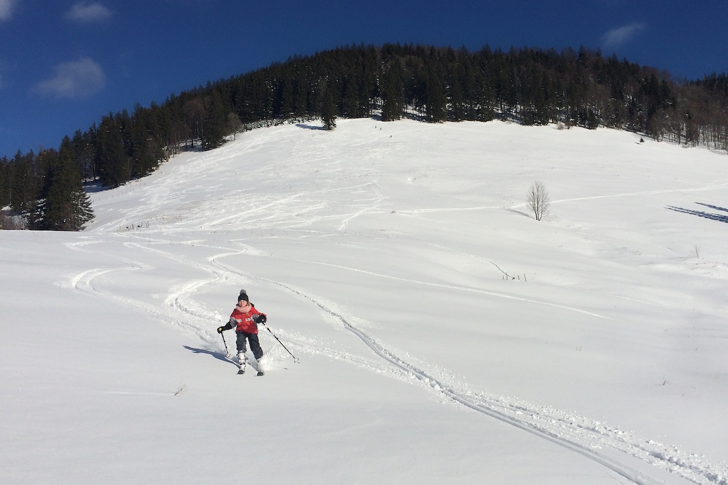 Madla lyžuje prvně v backcountry