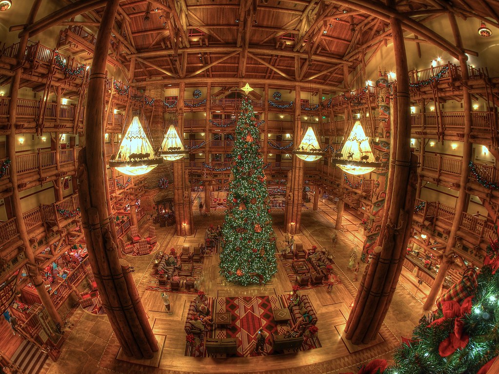 Disney's Wilderness Lodge HDR  The Christmas decorations 