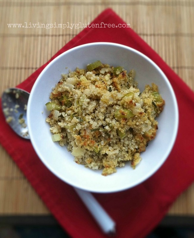 Quinoa Sage Stuffing - Gluten-free + Vegan