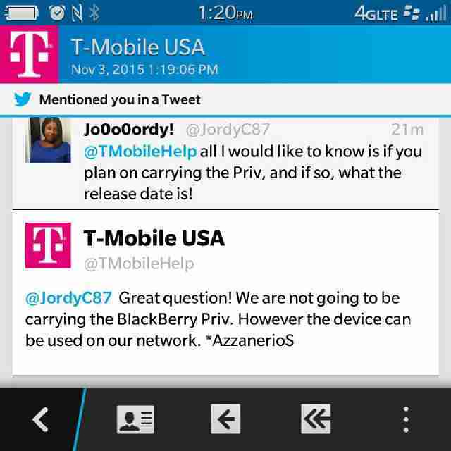 Sell not sell? T-mobile BlackBerry tangle of emotions