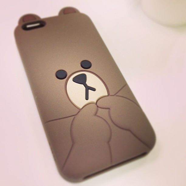 Brown iPhone5 case #line #brown #bear #case #iphone5 | Flickr